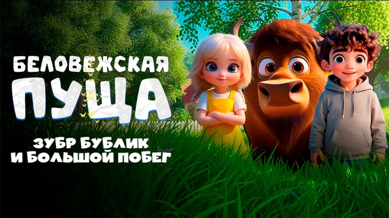 Беловежская пуща. Зубр Бублик и большой побег